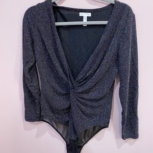 Leith Black Holographic Bodysuit (XL)